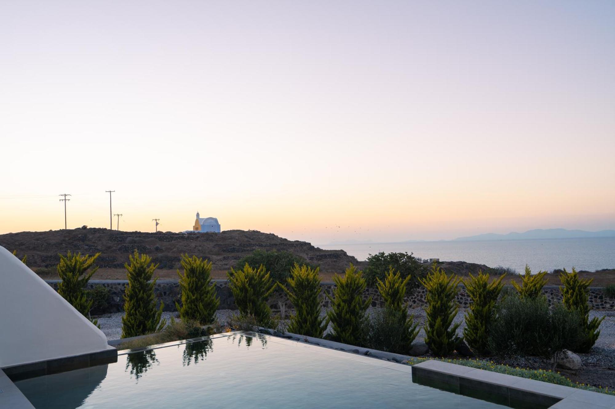 Saint John Oia-Exclusive Private Heated Pool Villas Luaran gambar